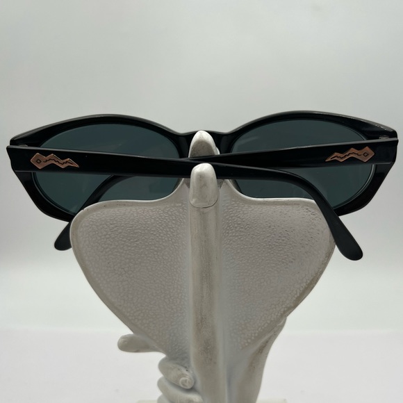 Vintage Suncatchers Sedona Black Oval Sunglasses Frames - Picture 4 of 6